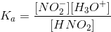 K [NO] [H30+1 [H NO2]