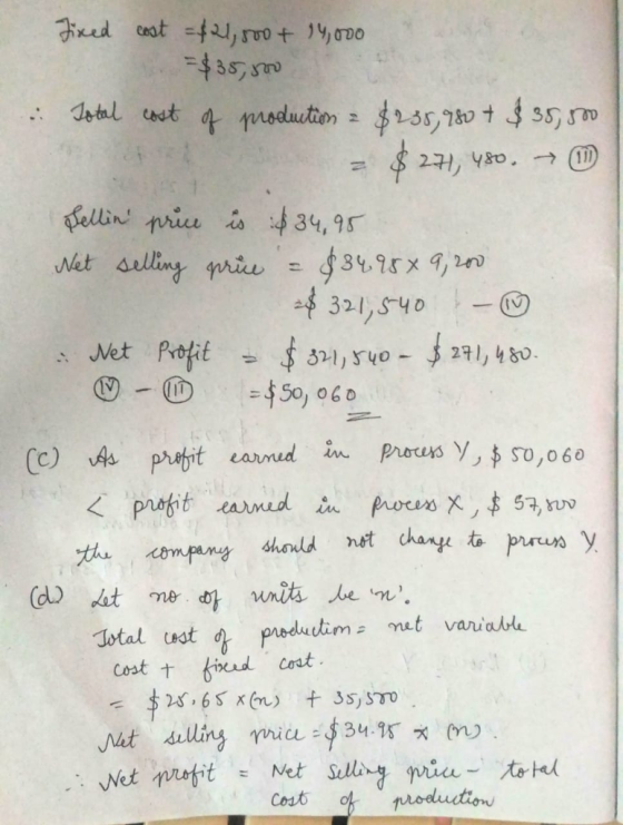 Net sel =f50, 060 pres y Cost t ficad Cot