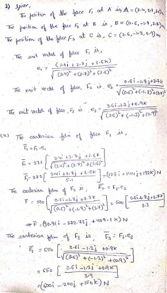 Ven The psi+ vechi (2x), (2 .が4(3,6) 3.3 K N The .cortesian tan. . 당 R .--E-e3 3.61 -1.2i +0.9k SSo s(6001-200d 156 k) N