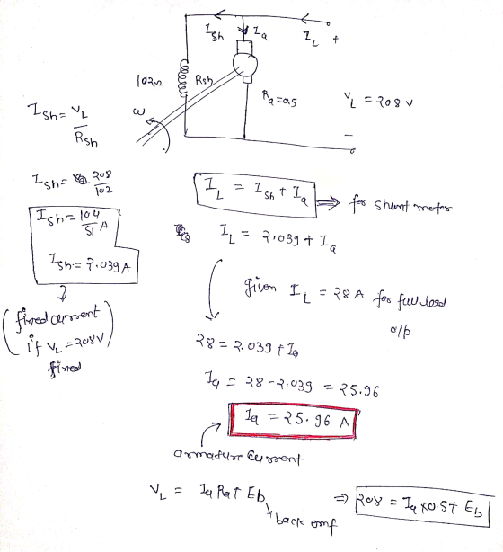 La I, f 10242 Ersty ellent Ra=0.5 Y=208V Isn=, Isha ata Ishale Ish=2.039A (Z = Isa 1a *→ for shemet mester = 039 + IQ givon