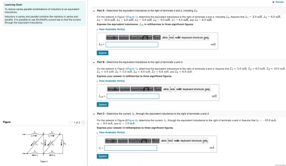 - Review Learning Goal: To reduce series-parallel combinations of inductors to an equivalent inductance Inductors in series a