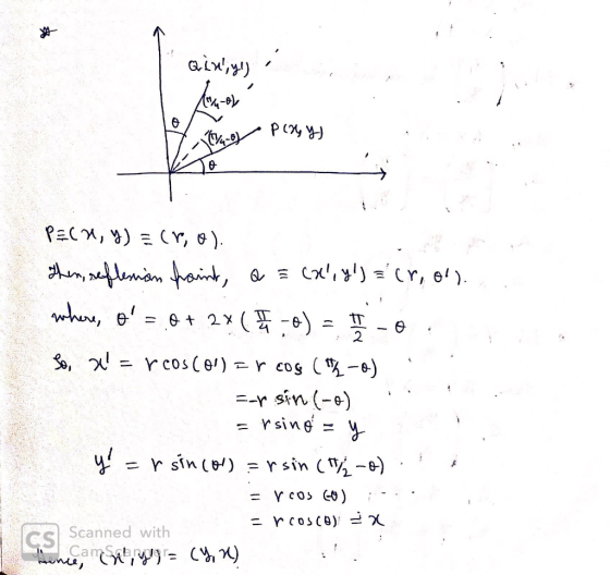aiwy) PEC,)C, e). Amlemn haint wh, e tr A 2 (%-) r cos(e) So, Cog --r sin(e) rsine = W r sin ()= r sin (-e) = Y cos C) rcosc0