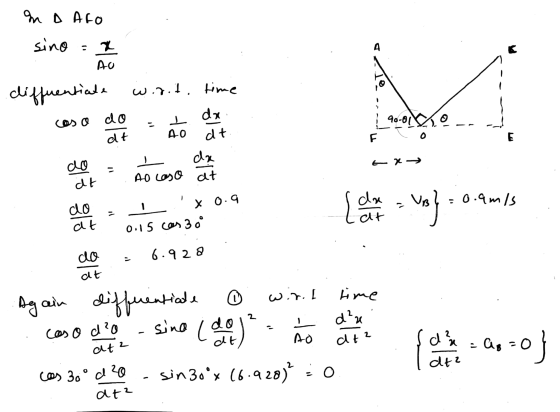 In a Afo sino - X A AO diffuentiate werit. time do dx 40-01 20 AO dt dt. F E tx do dt ) da AO caso at - 0.9m/s do at x 0.9 0.