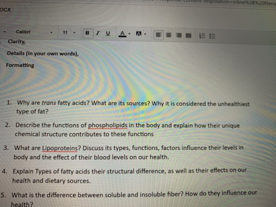 se - content disposition inline - %3B%20filena Clarity, Details (in your own words), Formatting Why are trans fatty acids? Wh