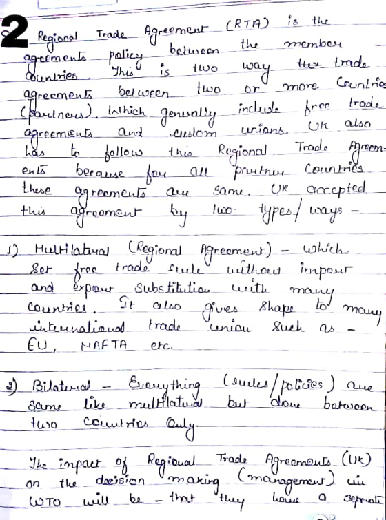 leaionelTrade Agreeme menr between Iwo or more Crunlre luker rode Li reem enlb thewe reomenA and Countiei EU,AFTA ec.
