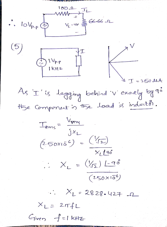 DUHURU 1001 TIPS ii lo Vpp V, -4 Man GE-662 p.p IKHZ I = 250 MA As Iis lagging behind v enactly by 96 the component in the