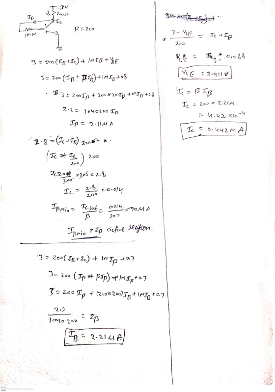 Tov 2001 To f?-200 2- LE IMV I AL 3= 200 (183+.Ie) - IMEB + YE VE The grob VG 521911 V 3= 200 (IB PB Tr] +1M57+08 F.3 = 2001