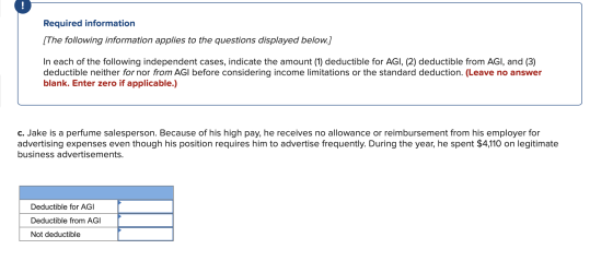 Required information [The following information applies to the questions displayed below.] In each of the following independe