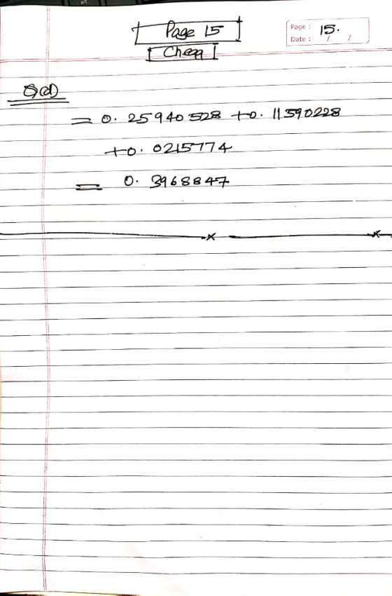 t Page 15 LChem [ Pase 15 ] Date : od 30. 25940 528 to 11590228 to 0215774 = 0 3968847
