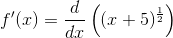 f(x) = ((2 +5))