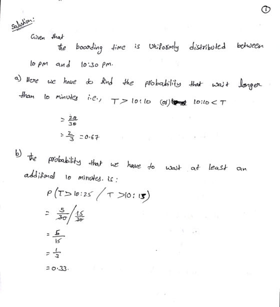 Given thak te boooding time is hifoốnly disariboled bctween and lo..Зорм 2 20,67 addはnd 10 minutes . : 5 IS 20.33
