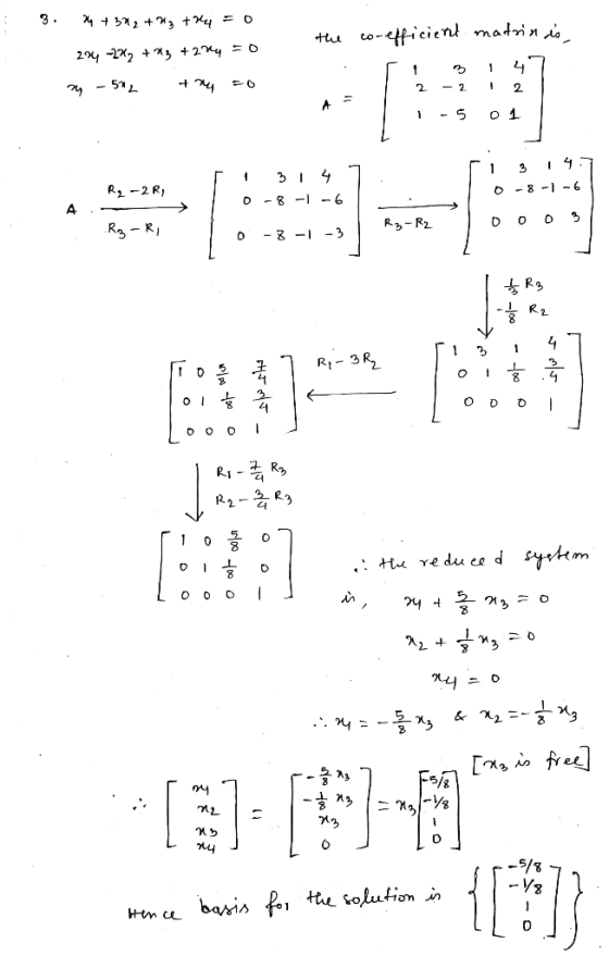 the co-efficient madrin is 3. 4 + 302 +43 +244 = 0 284 -27% +13 +224 = 0 2 - 502 try to 2 - 2 1 2 1-5 01 F Rq - 2R, 314 7 -8-