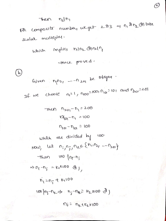 as no (8) take nalni for composite number, we get 2813 scalar multiples. Which implies hilne nalno Hence proved be integers G