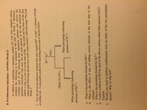 Please help me on my seperation of metal cation la