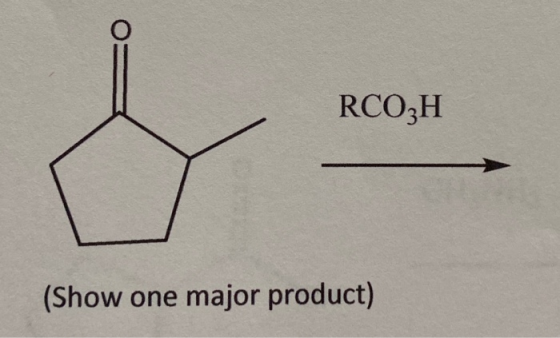 RCO3H (Show one major product)