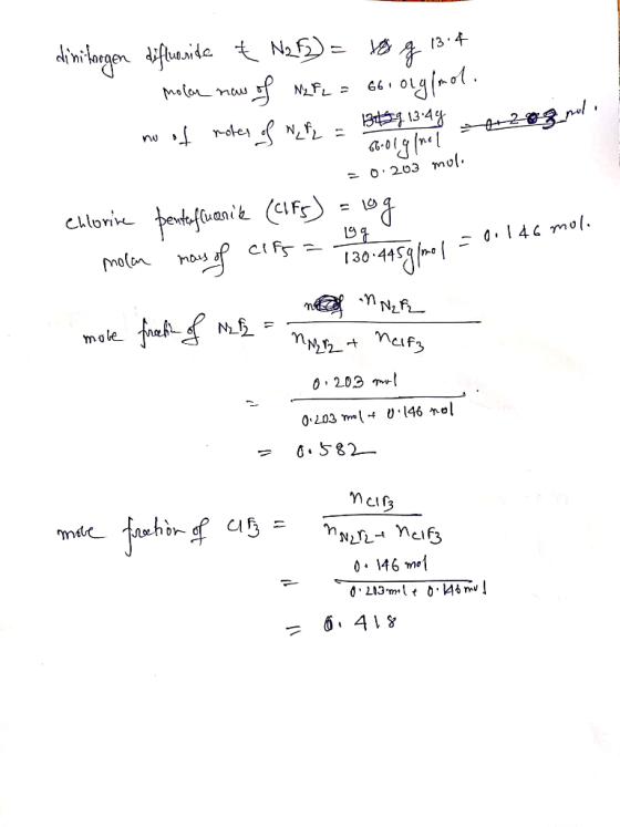 wilargen aifaside Na= 13 4 Molar nau 4. ognot 66 OL o 203 mol. Chlori pertofuani (1= .14c mol. mais 30 445 mole 0 203 0.582