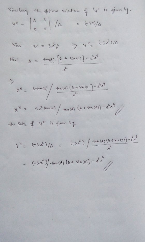 Sim, wしKy the obtin m Sátu.fien- 3 Now tan (d) (b+ sin(a))e