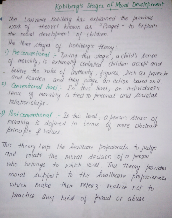 Kohlbergi Stages ofMoral Development The Lanene kohlberg has explained the prenow work of theost known as Pragetto explain