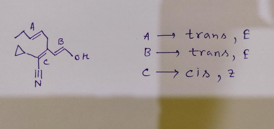 A B c trans , & trans, & cis, z 0 Za