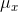 \mu _x