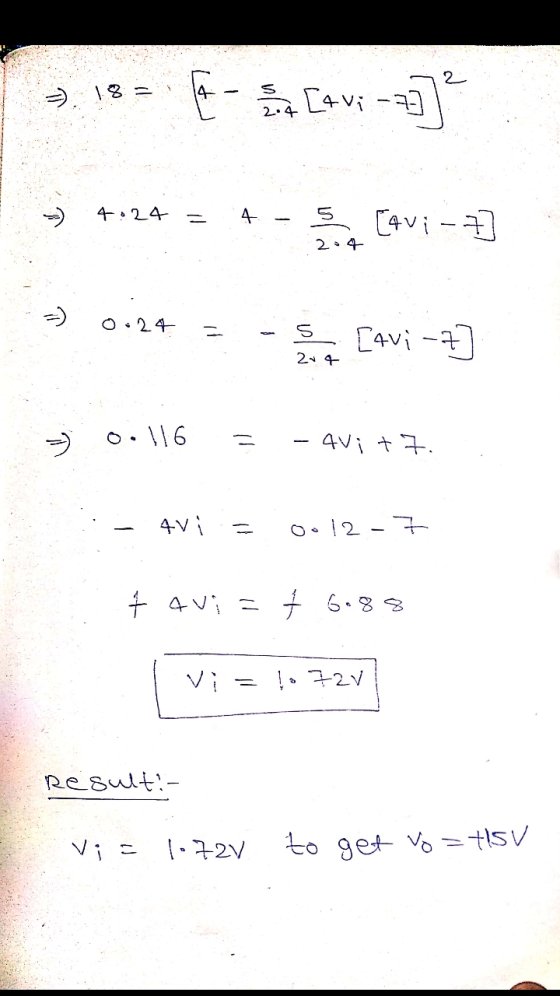 2 18= Festa Cav; --2] - > 4:24 - 4 5 [avi-7 2-4 = ) 0:24 - 5 [avi z 2 0.116 - Avit7. V Avi 0012-7 tavia t 6.88 Vi = lo 72V Re