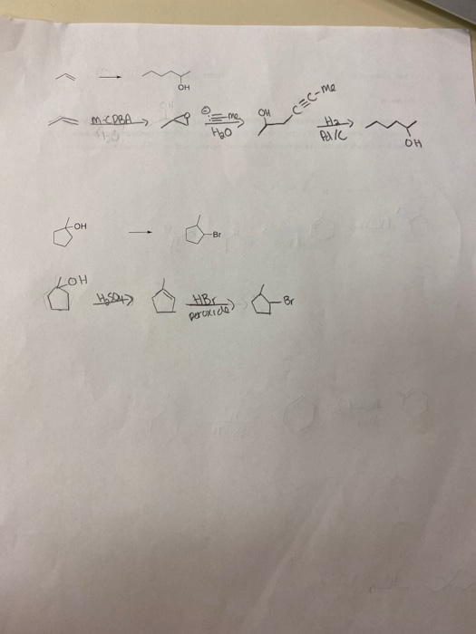 OH CEC-Me ১৯ ) mcPEA OW PAC OH OH -Br LOH HBr percxida