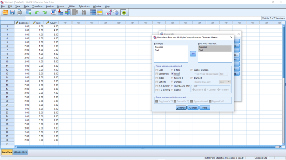 te *Untitled1 [DataSetO] - IBM SPSS Statistics Data Editor File Edit View Data Transform Analyze Graphs Utilities Extensions