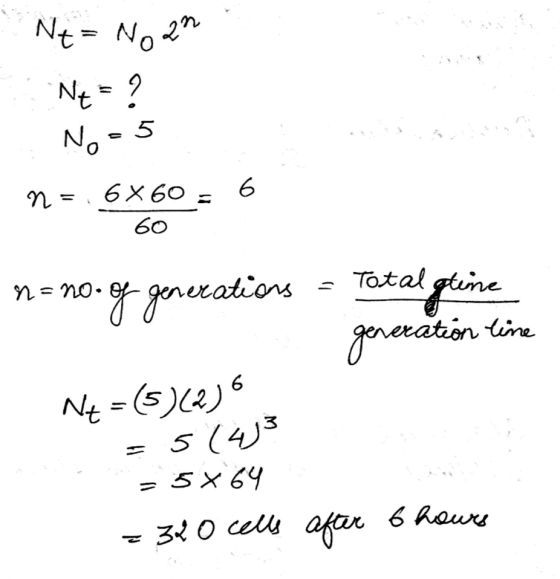 Ne = Noan Ne=? No=5 n = 6X60 = 6 60 nano.of generations - Total gline generation line Ne = (5)(206 = 5(413 - 5x64 - 340 иш ои