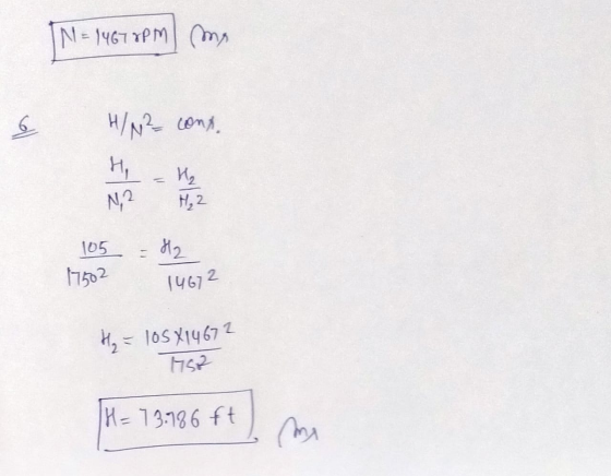 N = 1 = 14678PM me 6 H/N² cont. H H₂ H₂2 N, 2 H2 105 17502 14672 H₂ = 105x14672 1752 H = 73.786 ft mi
