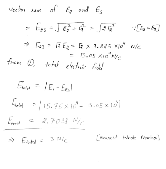 1 sum vector sum of Ez and Es 1 = Ea3 = 5 6 + 6 = 12 tahun [E3 = Ez] → E23 = 12 Ey = x 9.285 x10 NIC = 13.05 X10CNIC from 0