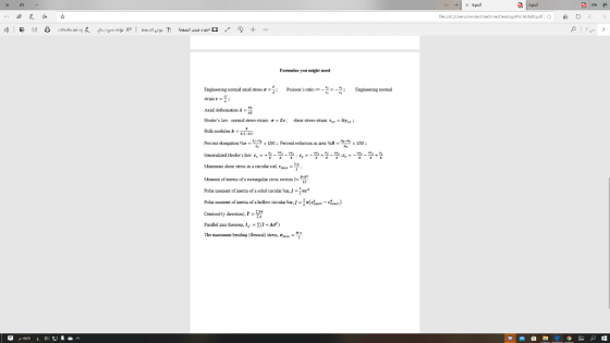 + x opuf flex/C/Users/mme,OneDrive/Desktop/PCM/5010 0 < > 4 Ch . Liga dela A lys. D W + - Formulae you might need Engineering