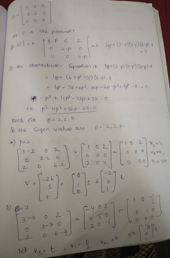 1 302 Alo2o ac p is the parameter. nello. l 3-P o 2 l 2- po lao 4p+ (2-1)(3-7) (6-0-8 To o 6pl to the characteristic Equation