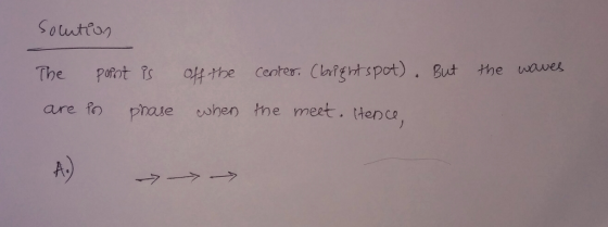 The pofわtB呏.the center (bithtspot). Butthewaw. are fo phase hen tne meet. ttenc A)