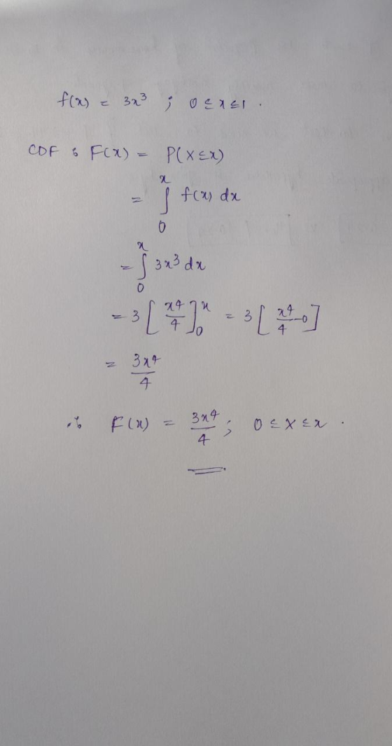 Let X Be A Continuous Random Variable With PDF F x 3x 3 0