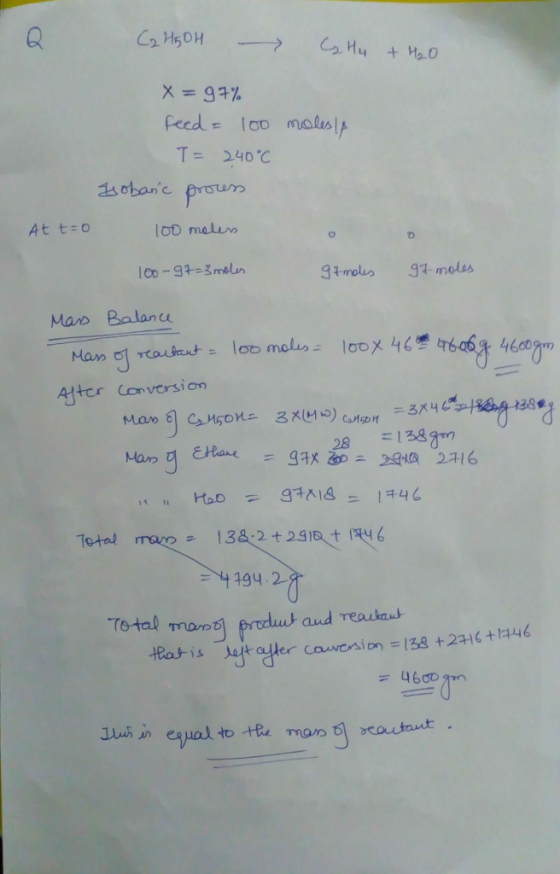 X=34% feed-loo malas T= 240℃ At t o lot malun Man Balanuu Mam 竇オ»- AHcr Conversion 28 138am Total 194.2- Total mo