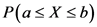 P(as X sb)
