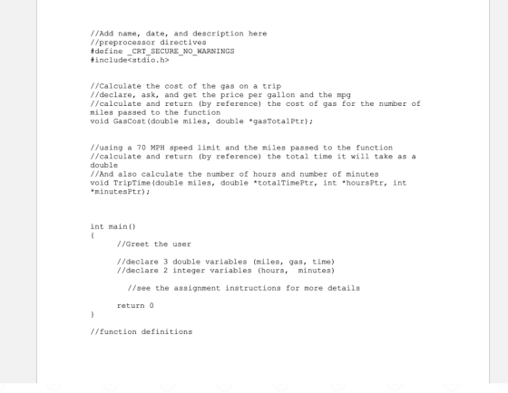 //Add name, date, and description here //preprocessor directives #de fine CRT SECURE NO WARNINGS #includestdio.h> - //Calcula
