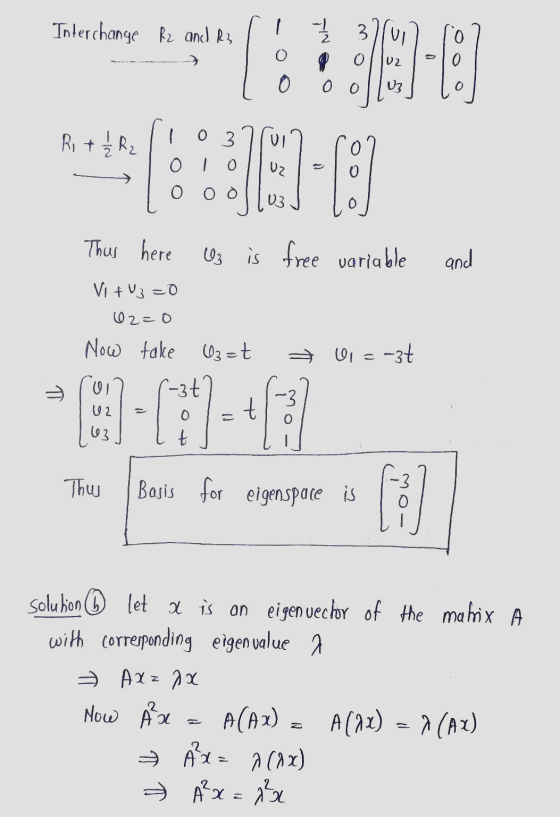 Interchange Rz and R3 1 1 3 3/10 0 o o 86 01-18 Rita R2 0 3 O - 0 and Thus here Uz is free variable Vi+Uzz0 02=0 Now take 03=
