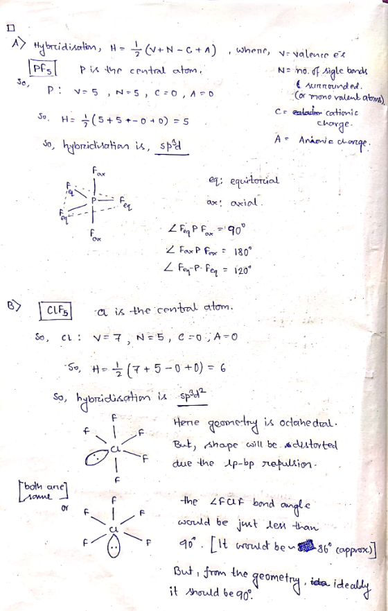 . ..^> Hybridisation, HP < (+N-C+) , whene, va valence és : Ipfs] p is the central atom. Na no. of sigle bonds P: v=5, N=5, C