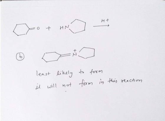 Ht ЕО + И least likely it will not to form form in this reaction
