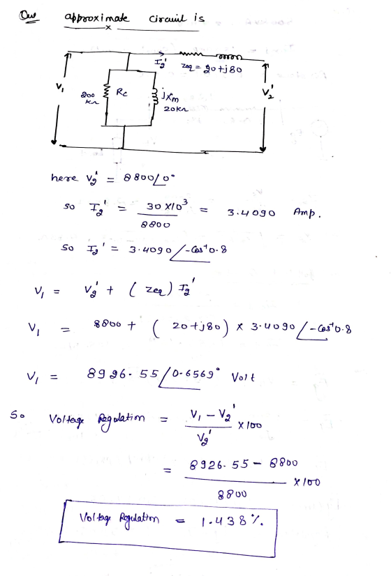 One approximate Circuil is X orion Ig zoq = go tj 8o V, Rc 200 ka JXM V 20kn here v = 0800_o so I = 30 x103 3 3.4ogo Amp. 880
