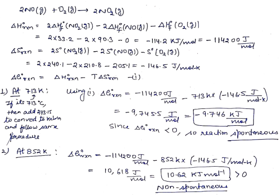 2000(g) +0,19) 2NQ (9) A Hinen = 2AH (NO, 4) - 2018 (noch)) - AH (0,(3)] = 2X33.2 - 2x90.3 -0 = -114-2 KJ/mol = -114200 I 48p