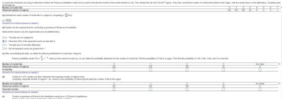 In a book the characters are trying to determine whether the Poisson probabilistic model can be used to describe the location