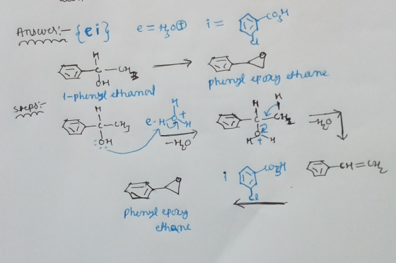 ei3 ATJwa en GH phungl epony ethane 1-phenyl ethamn Sreps n H e-H -cH= phemal epory ethane
