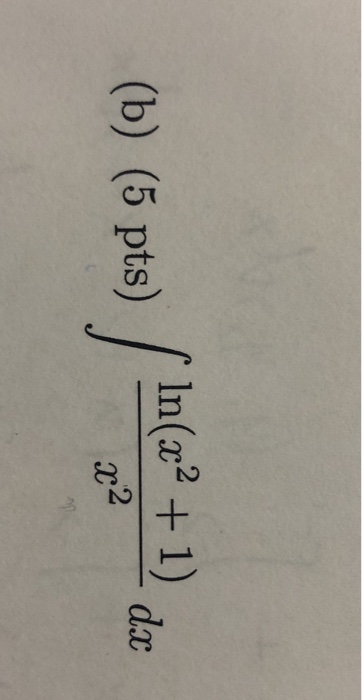 (b) (5 pts) / bu(am + 1) de