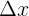 \large \Delta x