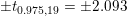 土10.975.19 = ±2.093