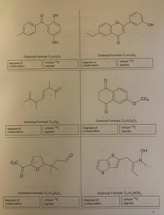 OOH OH Chemical Formula: CH2O degrees of unique 18C unsaturation: signals: Chemical Formula: C, H40 degrees of unique 18c 130
