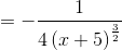 = - 4(x + 5)