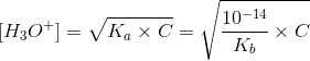 10-14 [H30+] = VKq xC= v kaxo